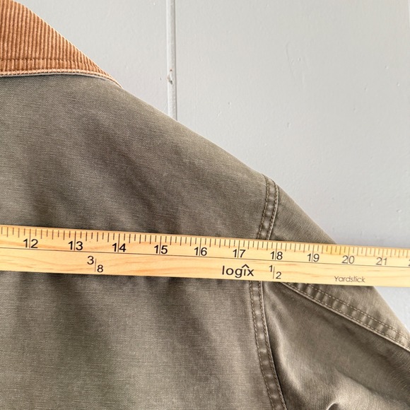 Vtg LL Bean Field Coat Barn Jacket Corduroy Collar M Fisherman Chore Coat OWY28 - Picture 12 of 13